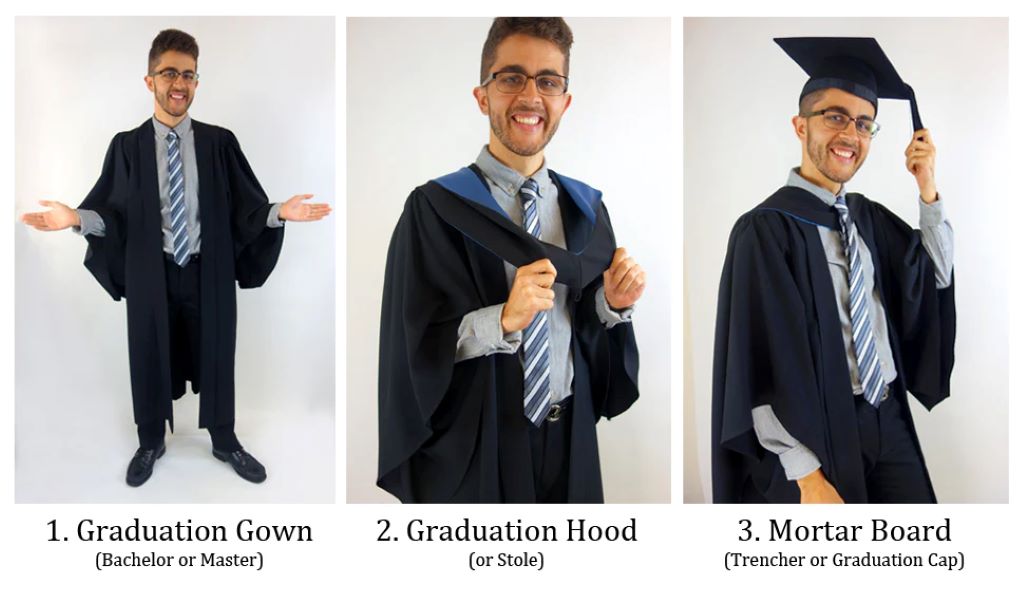 How do I wear my graduation stole